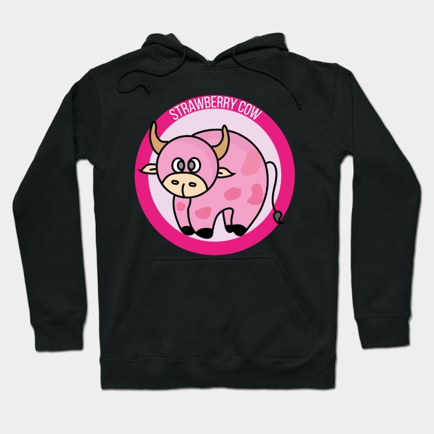 Strawberry Cow Costume Cute Design Ideas Cartoon Hoodie by DiegoCarvalho